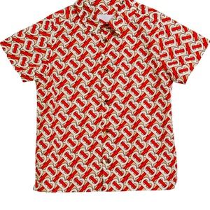 Burberry Kids
monogram-print shirt gentle use like new
